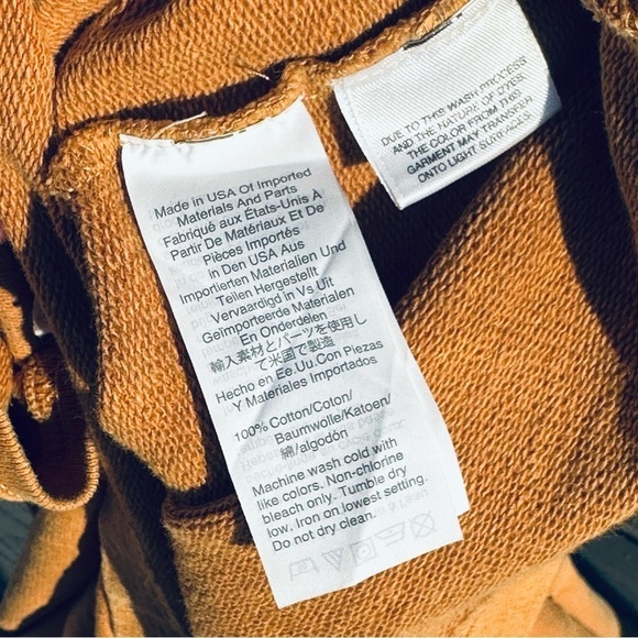 Madewell Rivet & Thread Seamed-Sleeve Sweatshirt Size M $79.50 AG284 - Picture 5 of 7